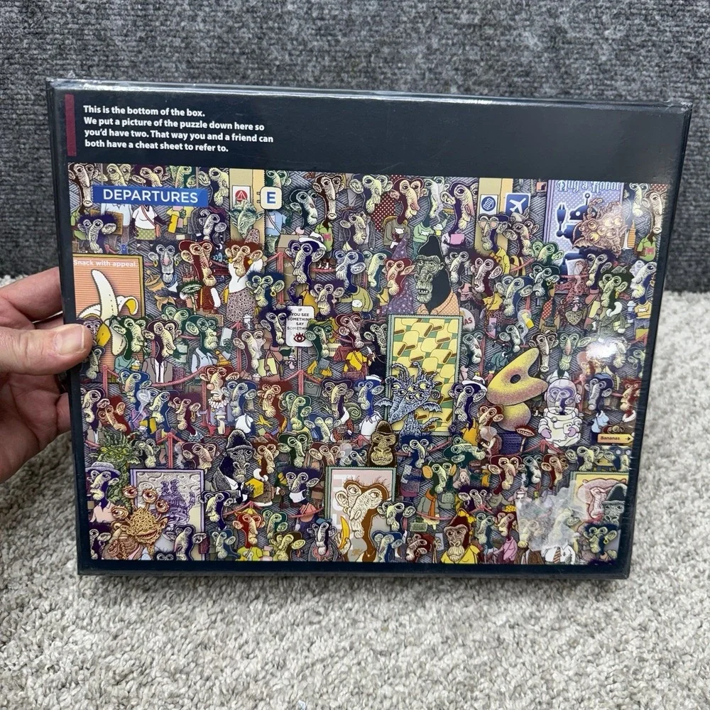 Apes and Aliens wacky 1000 piece jigsaw puzzle NIB